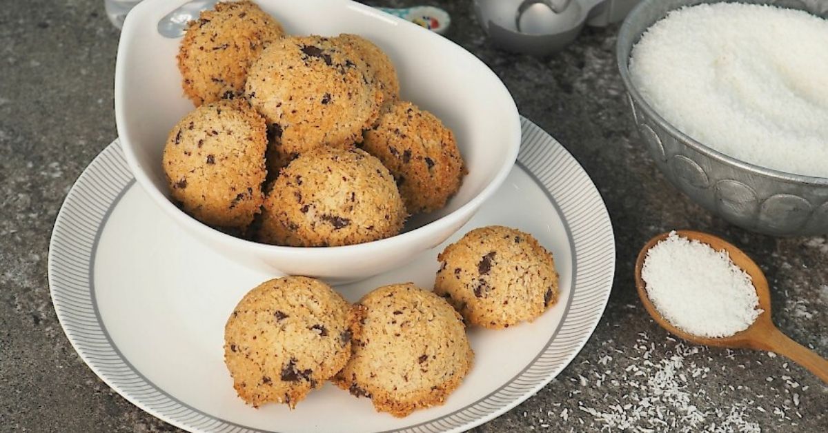 Choc Chip Coconut Macaroons (Egg-Free)