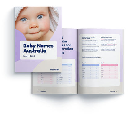 Baby Names Australia Report graphic